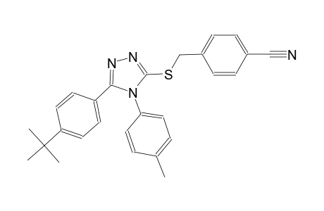 4-({[5-(4-tert-butylphenyl)-4-(4-methylphenyl)-4H-1,2,4-triazol-3-yl]sulfanyl}methyl)benzonitrile
