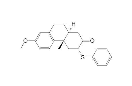 2(1H)-Phenanthrenone, 3,4,4a,9,10,10a-hexahydro-7-methoxy-4a-methyl-3-(phenylthio)-, [3R-(3.alpha.,4a.beta.,10a.alpha.)]-