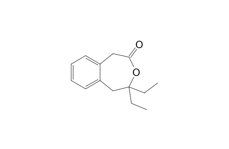4,5-Dihydro-4,4-diethyl-3-benzoxepin-2(1H)-one