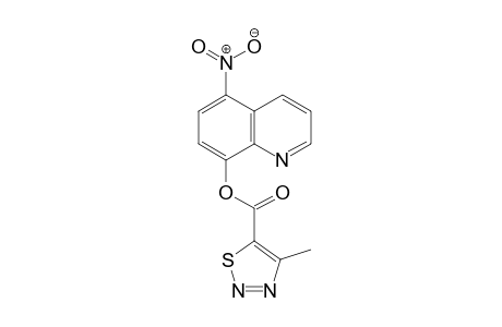 1,2,3-Thiadiazole-5-carboxylic acid, 4-methyl-, 5-nitro-8-quinolinyl ester