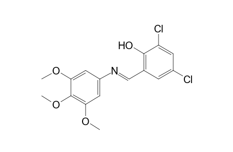 2,4-dichloro-6-[N-(3,4,5-trimethoxyphenyl)formimidoyl]phenol