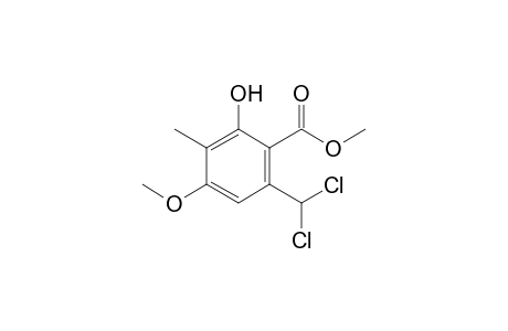 6-Dichloromethyl-2-hydroxy-4-methoxy-3-methyl-benzoic acid methyl ester