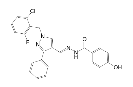N'-{(E)-[1-(2-chloro-6-fluorobenzyl)-3-phenyl-1H-pyrazol-4-yl]methylidene}-4-hydroxybenzohydrazide