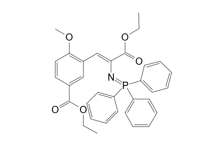 Ethyl 5-ethoxycarbonyl-2-methoxy-.alpha.-[(triphenylphosphoranylidene)amiono]cinnamate