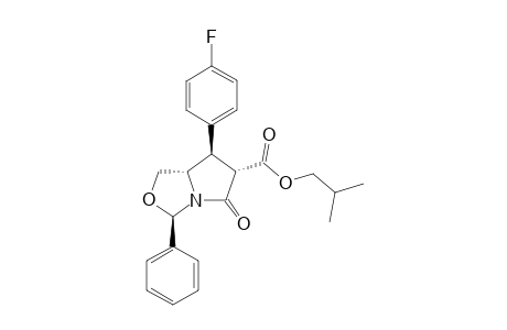 Isobutyl (3S,6S,7R,7aR)-7-(4-fluorophenyl)-5-oxo-3-phenyl)tetrahydro-1H,3H-pyrrolo[1,2-c]oxazole-6-carboxylate