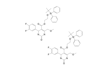 2-(TERT.-BUTYLDIPHENYLSILYLOXY)-ETHYL-4-(3,4-DIFLUOROPHENYL)-6-(METHOXYMETHYL)-2-OXO-1,2,3,4-TETRAHYDRO-PYRIMIDINE-5-CARBOXYLATE