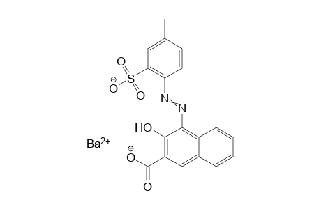 2-Naphthalenecarboxylic acid, 3-hydroxy-4-[(4-methyl-2-sulfophenyl)azo]-, barium salt (1:1)
