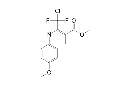 METHYL-4-CHLORO-4,4-DIFLUORO-3-(4-METHOXYANILINO)-2-METHYL-2-BUTENOATE;Z-ENAMINO-TAUTOMER