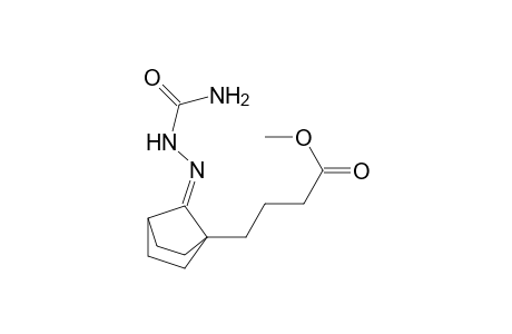 Methyl ester of 7-((aminocarbonyl)hydrazono)bicyclo(2.2.1)heptane-1-butanoic acid