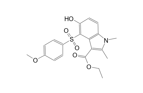 ethyl 5-hydroxy-4-[(4-methoxyphenyl)sulfonyl]-1,2-dimethyl-1H-indole-3-carboxylate