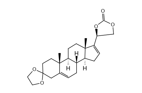 20α,21-dihydroxypregna-5,16-dien-3-one, cyclic ethylene acetal, cyclic carbonate