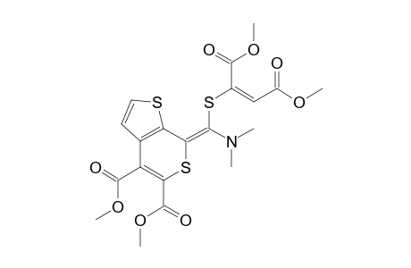 Dimethyl 7-{(dimethylamino)-[1',2'-bis(methoxycarbonyl)vinylthio]methylidene}-7H-thieno[2,3-c]thiopyrane-4,5-dicarboxylate
