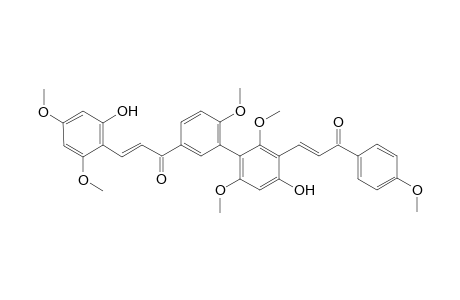 2',2"'-dihydroxy-4,4',4"4"',6',6"'-hexamethoxy[5',5"']bichlcone