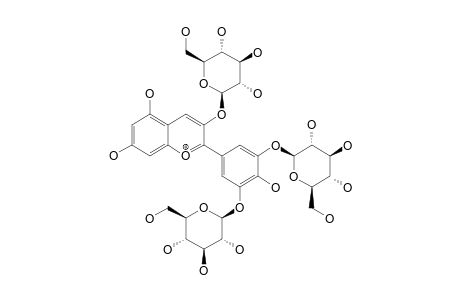 DEACYLTERNATIN;DELPHINIDIN-3,3',5'-TRI-O-BETA-D-GLUCOPYRANOSIDE