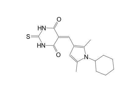 4,6(1H,5H)-pyrimidinedione, 5-[(1-cyclohexyl-2,5-dimethyl-1H-pyrrol-3-yl)methylene]dihydro-2-thioxo-