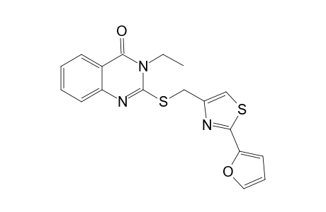 3-Ethyl-2-({[2-(furan-2-yl)-1,3-thiazol-4-yl]methyl}sulfanyl)-3,4-dihydroquinazolin-4-one