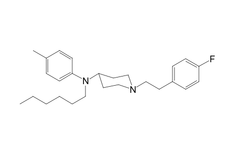 N-1-[2-(4-Fluorophenyl)ethyl]-N-hexan-N-4-methylphenylpiperidin-4-amine