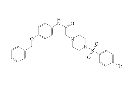 1-piperazineacetamide, 4-[(4-bromophenyl)sulfonyl]-N-[4-(phenylmethoxy)phenyl]-