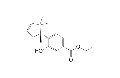 3-hydroxy-4-[(1R)-1,2,2-trimethyl-1-cyclopent-3-enyl]benzoic acid ethyl ester