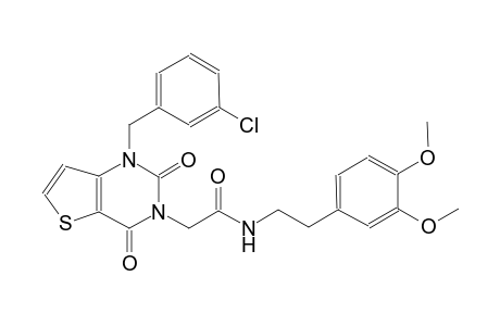 2-(1-(3-chlorobenzyl)-2,4-dioxo-1,4-dihydrothieno[3,2-d]pyrimidin-3(2H)-yl)-N-[2-(3,4-dimethoxyphenyl)ethyl]acetamide