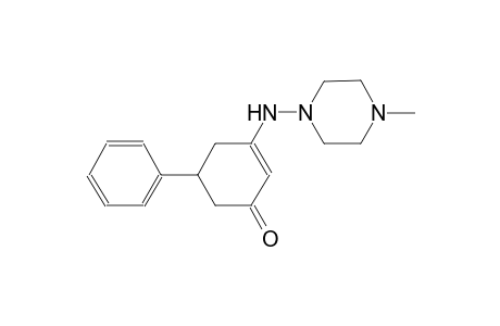 3-[(4-methyl-1-piperazinyl)amino]-5-phenyl-2-cyclohexen-1-one