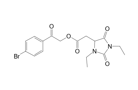 1H-Imidazole-4-acetic acid, 1,3-diethyltetrahydro-2,5-dioxo-, 2-(4-bromophenyl)-2-oxoethyl ester