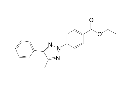 4-(4-Methyl-5-phenyl-2H-1,2,3-triazol-2-yl)benzoic acid, ethyl ester