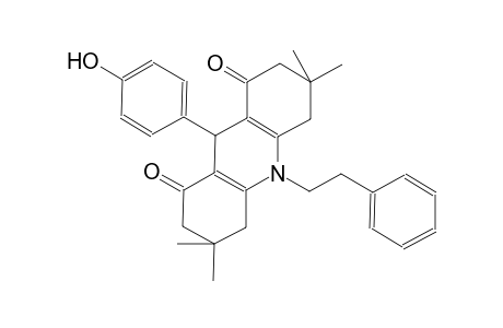 1,8(2H,5H)-acridinedione, 3,4,6,7,9,10-hexahydro-9-(4-hydroxyphenyl)-3,3,6,6-tetramethyl-10-(2-phenylethyl)-