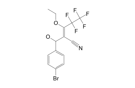 (E)-2-CYANO-3-ETHOXY-4,4,5,5,5-PENTAFLUORO-1-(4-BROMOPHENYL)-PENT-2-EN-1-OL