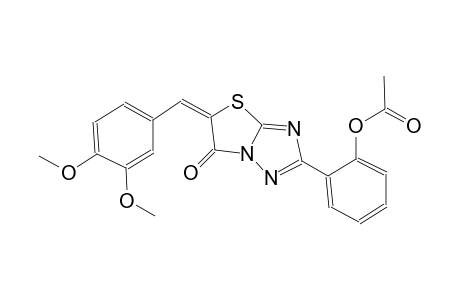 thiazolo[3,2-b][1,2,4]triazol-6(5H)-one, 2-[2-(acetyloxy)phenyl]-5-[(3,4-dimethoxyphenyl)methylene]-, (5E)-