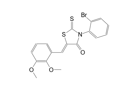 (5Z)-3-(2-bromophenyl)-5-(2,3-dimethoxybenzylidene)-2-thioxo-1,3-thiazolidin-4-one