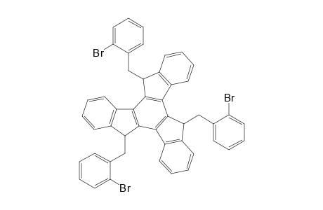 syn-5,10,15-Tris(2-bromophenylmethyl)-10,15-dihydro-5H-diindeno[1,2-a;1',2'-c]fluorene