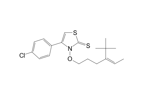N-[4-(1,1-Dimethyl-1-ethyl)-4-hexen-1-oxy]-4-(p-chlorophenyl)thiazole-2(3H)-thione