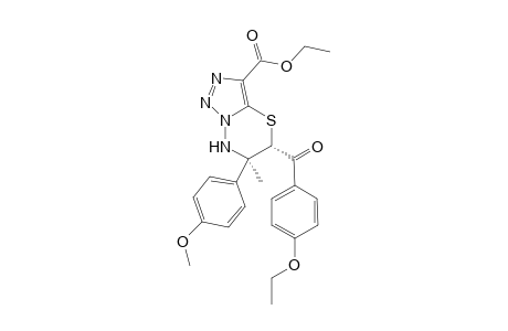 (5S*,6R*)-6-(4-Methoxyphenyl)-6-methyl-5-(4-ethoxybenzoyl)-6,7-dihydro-5H-[1,2,3]triazolo[5,1-b][1,3,4]thiadiazine-3-carboxylic acid ethyl ester