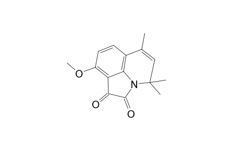 4H-Pyrrolo[3,2,1-ij]quinoline-1,2-dione, 9-methoxy-4,4,6-trimethyl-