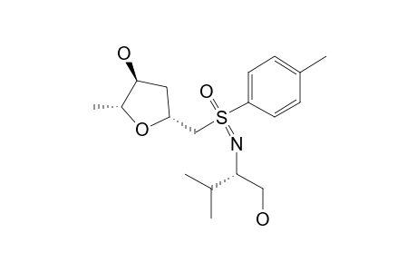 (2R,3S,5R)-2-methyl-5-[[N-[(1S)-2-methyl-1-methylol-propyl]-S-(4-methylphenyl)sulfonimidoyl]methyl]tetrahydrofuran-3-ol