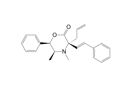 (3R,5S,6R)-3-allyl-4,5-dimethyl-6-phenyl-3-[(E)-styryl]morpholin-2-one