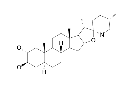 2-ALPHA-HYDROXY-SOLADULCIDINE;(25R)-5-ALPHA,22-ALPHA-N-SPIROSOLANE-2-ALPHA,3-BETA-DIOL