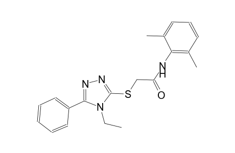 N-(2,6-dimethylphenyl)-2-[(4-ethyl-5-phenyl-4H-1,2,4-triazol-3-yl)sulfanyl]acetamide