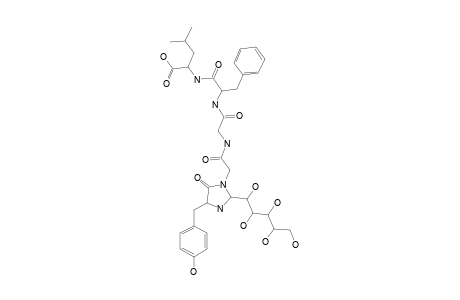 N-{[2-(D-manno-Pentitol-1-yl)-4-(4-hydroxybenzyl)-5-oxoimidazolidin-1-yl]acetyl}glycyl-L-phenylalanyl-L-leucine