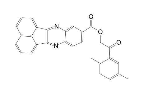 acenaphtho[1,2-b]quinoxaline-9-carboxylic acid, 2-(2,5-dimethylphenyl)-2-oxoethyl ester