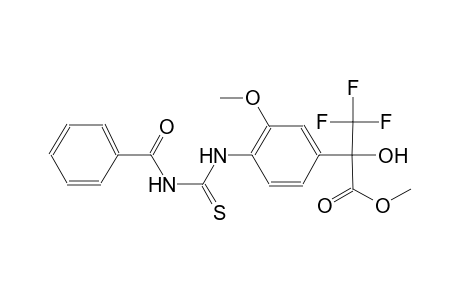 benzeneacetic acid, 4-[[(benzoylamino)carbonothioyl]amino]-alpha-hydroxy-3-methoxy-alpha-(trifluoromethyl)-, methyl ester