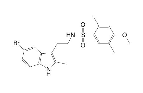 N-[2-(5-bromanyl-2-methyl-1H-indol-3-yl)ethyl]-4-methoxy-2,5-dimethyl-benzenesulfonamide