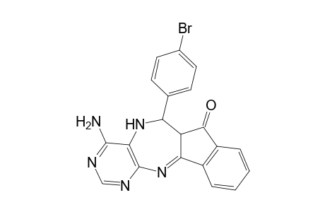 11-Amino-6-(4-bromophenyl)-6,7-dihydroindeno[1,2-e]pyrimido[4,5-b][1,4]diazepin-5(5aH)-one