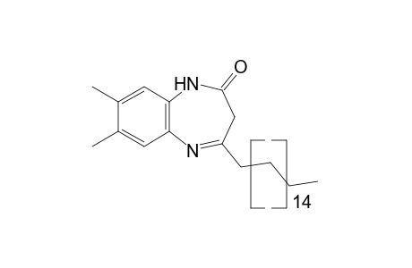 1,3-dihydro-7,8-dimethyl-4-heptadecyl-2H-1,5-benzodiazepin-2-one