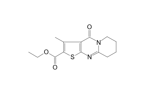 Thieno[2,3-d]pyrido[1,2-a]pyrimidine-2-carboxylic acid, 4,5,6,7,8,9-hexahydro-3-methyl-4-oxo-, ethyl ester