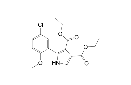 1H-Pyrrole-3,4-dicarboxylic acid, 2-(5-chloro-2-methoxyphenyl)-, diethyl ester