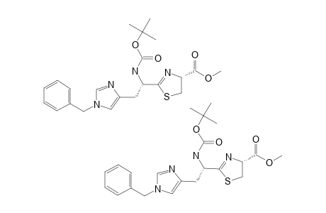 METHYL-(4R,1'S)-2-[2-(1-BENZYL-1H-IMIDAZOL-4-YL)-1-(TERT.-BUTOXYCARBONYLAMINO)-ETHYL]-4,5-DIHYDROTHIAZOLE-4-CARBOXYLATE