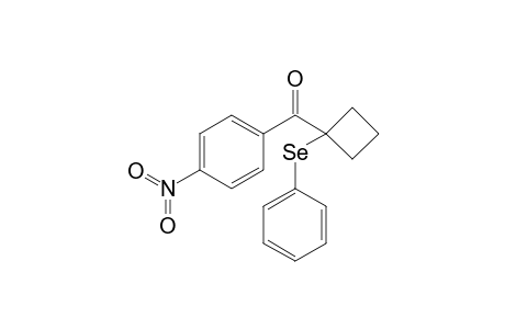 (4-Nitrophenyl)(1-(phenylselanyl)cyclobutyl)-methanone