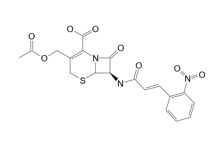 7-BETA-(2-NITROCINNAMOYL)-AMINO-3-ACETOXYMETHYL-CEPHALOSPORINE